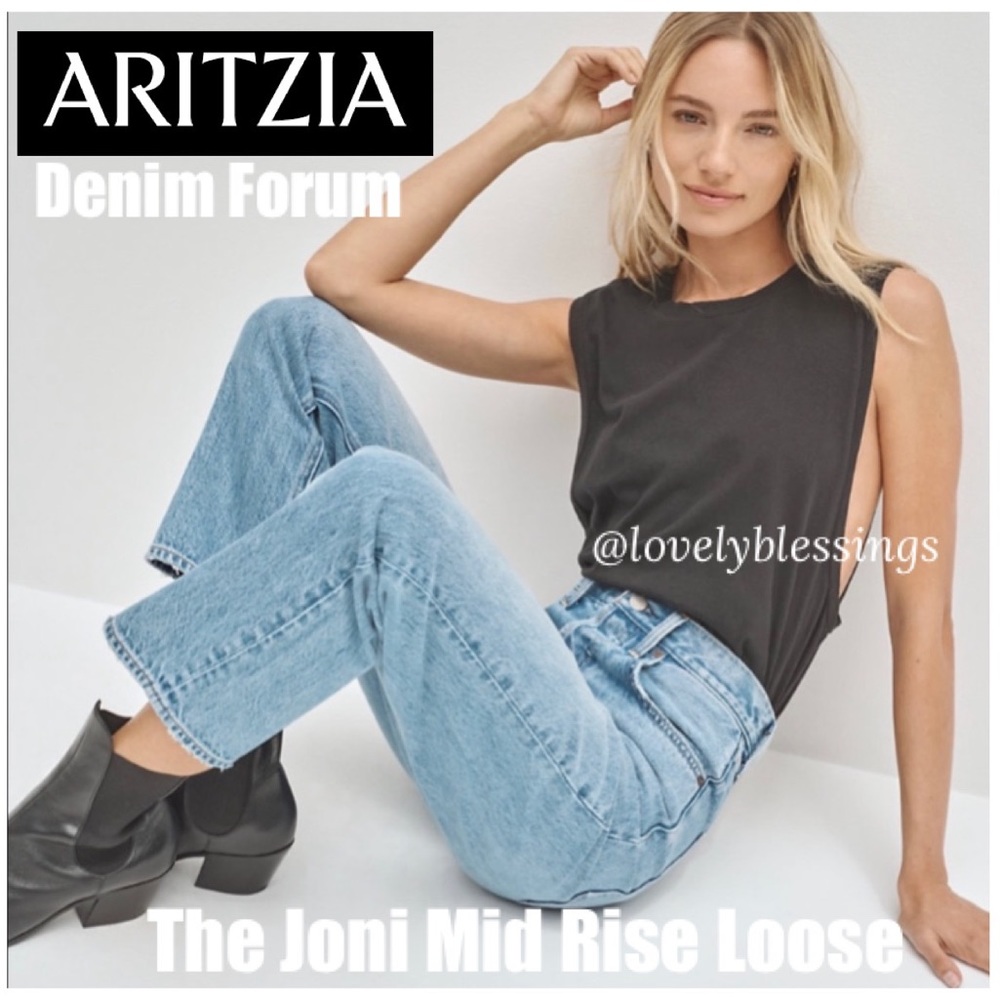 The Joni Mid Rise Loose Denim Forum Jeans Aritzia Denim Forum Womens Size 28 29L